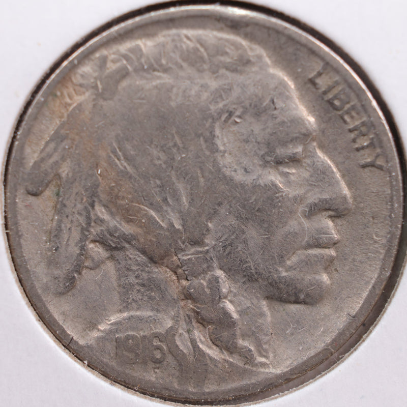 1916 Buffalo Nickel, Fine Circulated Coin, Store
