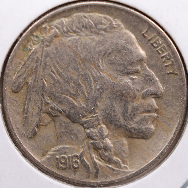 1916 Buffalo Nickel, Very Fine Circulated Coin, Store #NL318