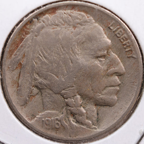 1916 Buffalo Nickel, Very Fine Circulated Coin, Store #NL319