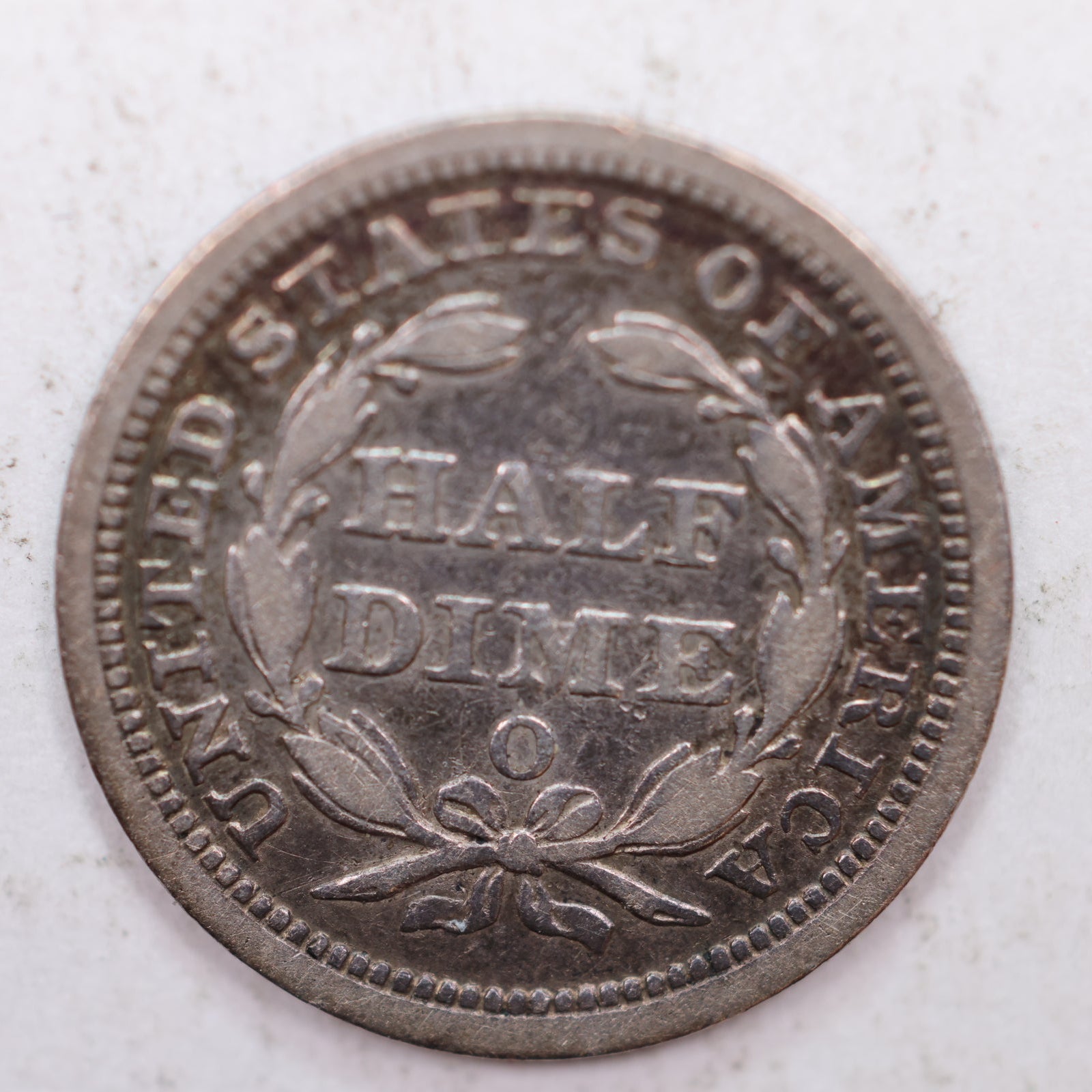 1857-O Seated Liberty Silver Half Dime, Extra Fine Circulated, Store #HE032.