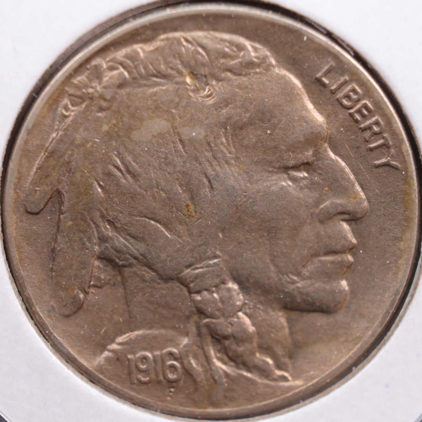 1916 Buffalo Nickel, About Uncirculated+ Coin, Store #NL321