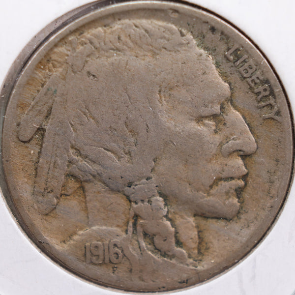 1916 Buffalo Nickel, Fine+ Circulated Coin, Store #NL322