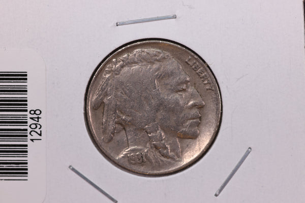 1931-S Buffalo Nickel, Average Circulated Coin. Store #12948