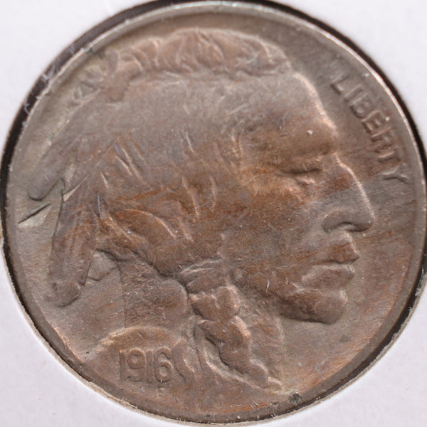 1916 Buffalo Nickel, Very Fine Circulated Coin, Store #NL325