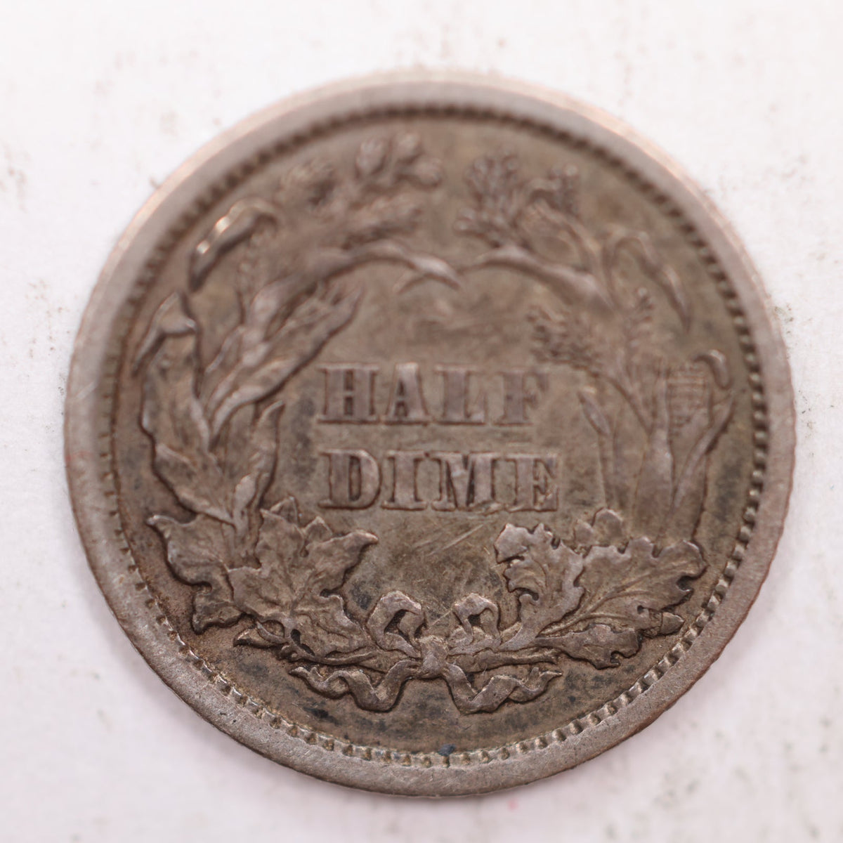 1860 Seated Liberty Silver Half Dime, X.F. + Circulated Coin, Store #HE039.