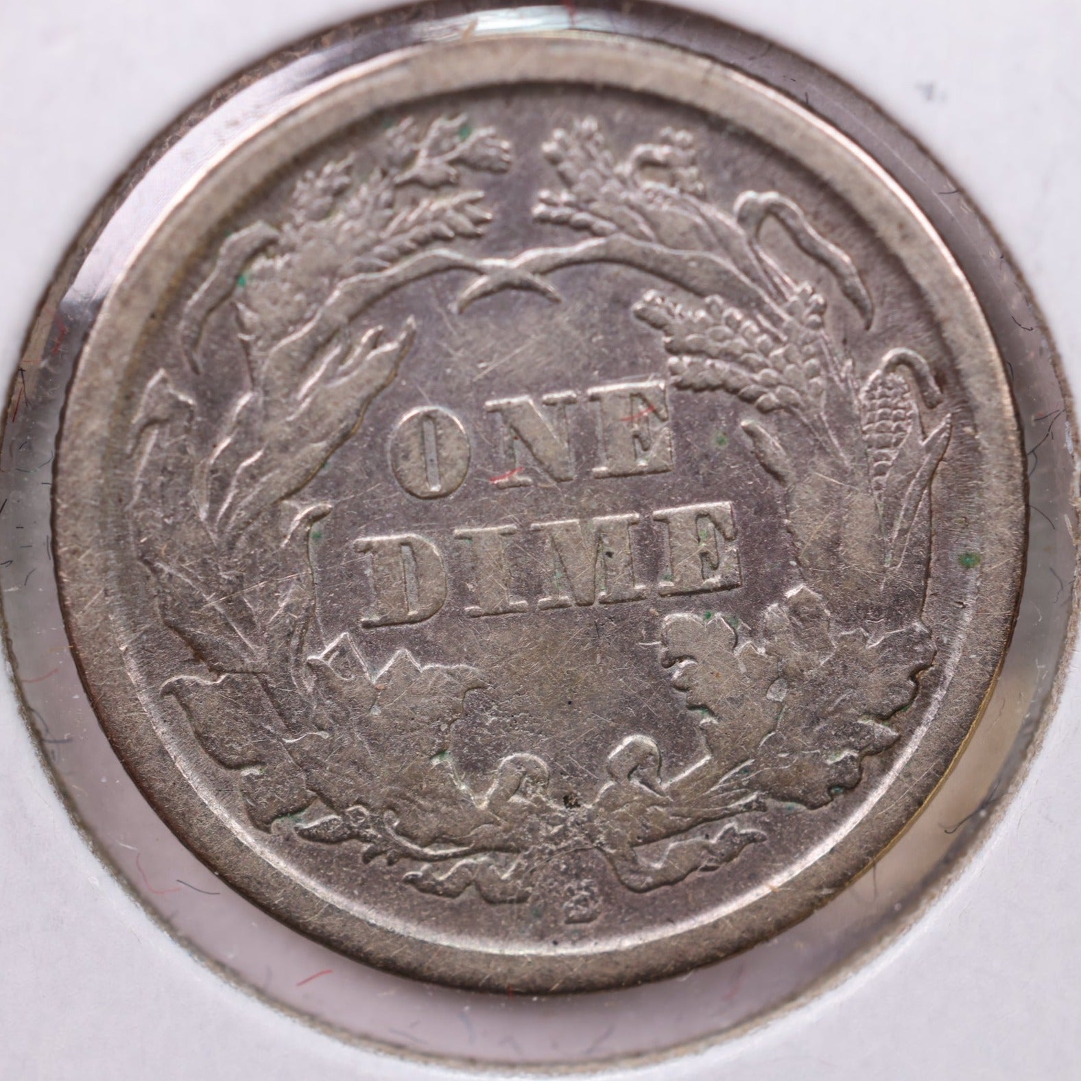 1865-S Seated Liberty Silver Dime., X.F. +., Store Sale #19090