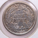 1865-S Seated Liberty Silver Dime., A.U. Details., Store Sale