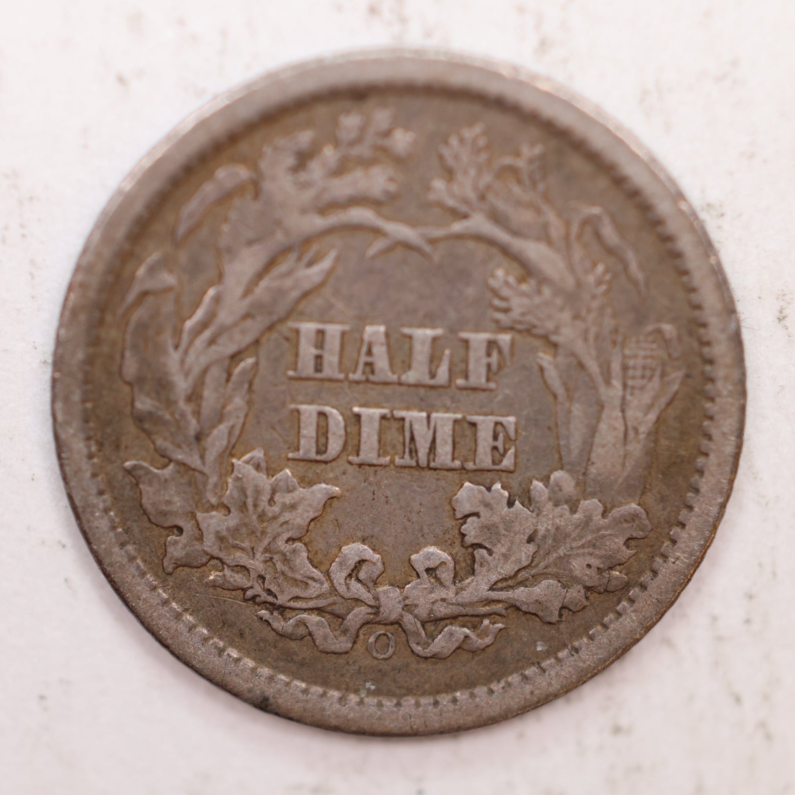 1860-O Seated Liberty Silver Half Dime, Very Fine Circulated Coin, Store #HE041.