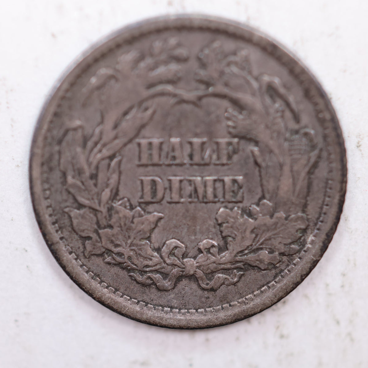 1861 Seated Liberty Silver Half Dime, Very Fine Circulated Coin, Store #HE042.