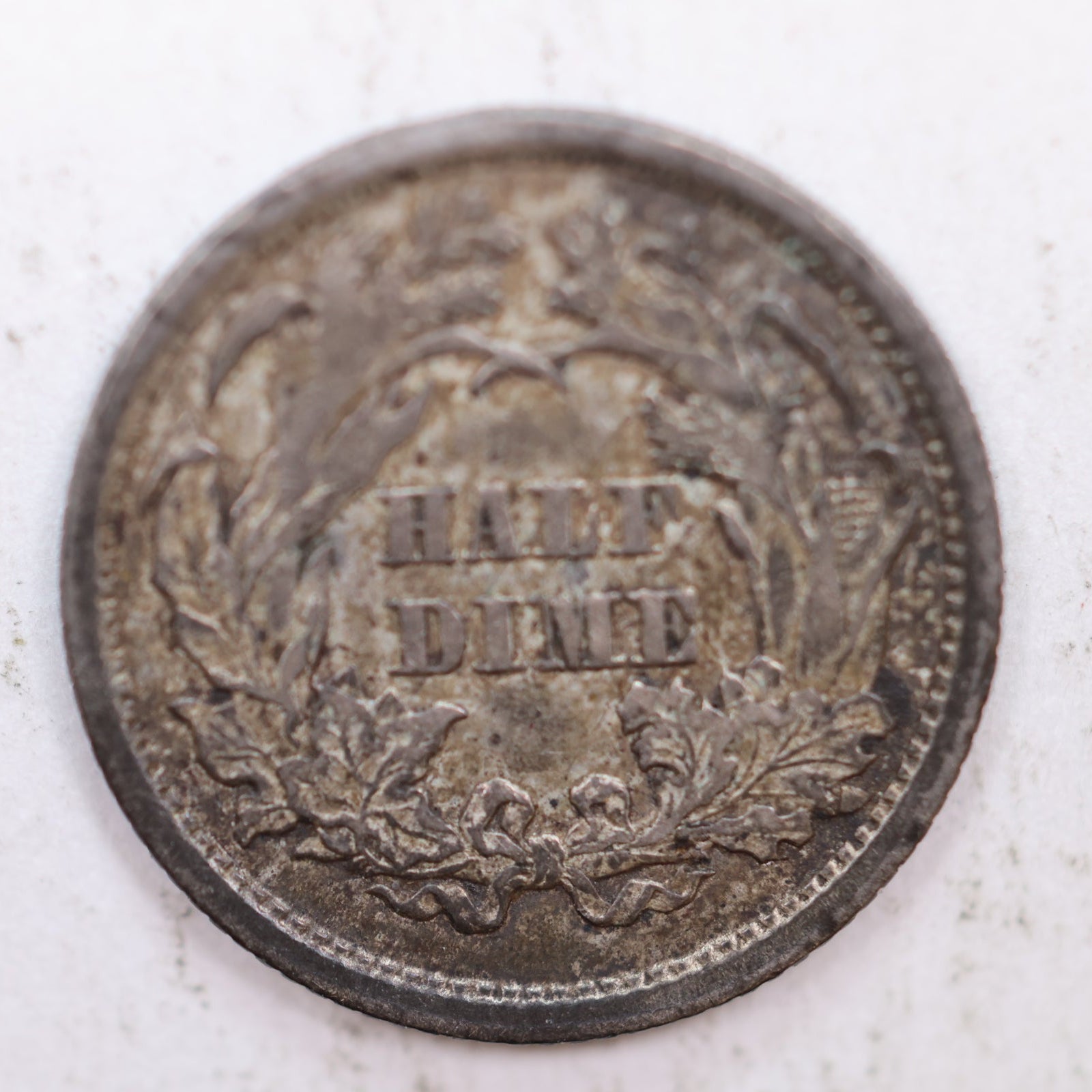 1861 Seated Liberty Silver Half Dime, Extra Fine Circulated Coin, Store #HE043.