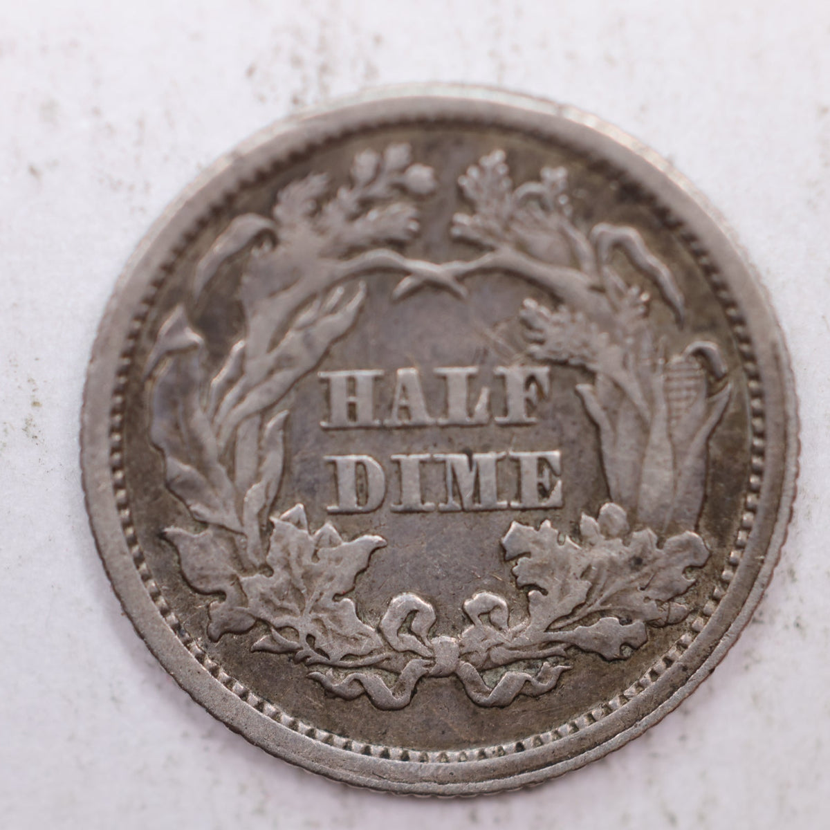 1863 Seated Liberty Silver Half Dime, Very Fine Circulated Coin, Store #HE044.