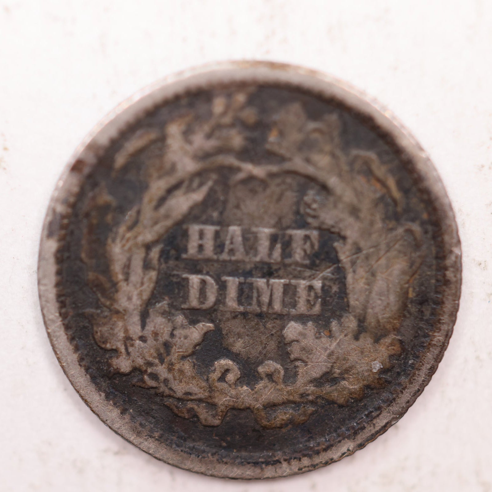 1863 Seated Liberty Silver Half Dime, Fine Circulated Coin, Store #HE045.