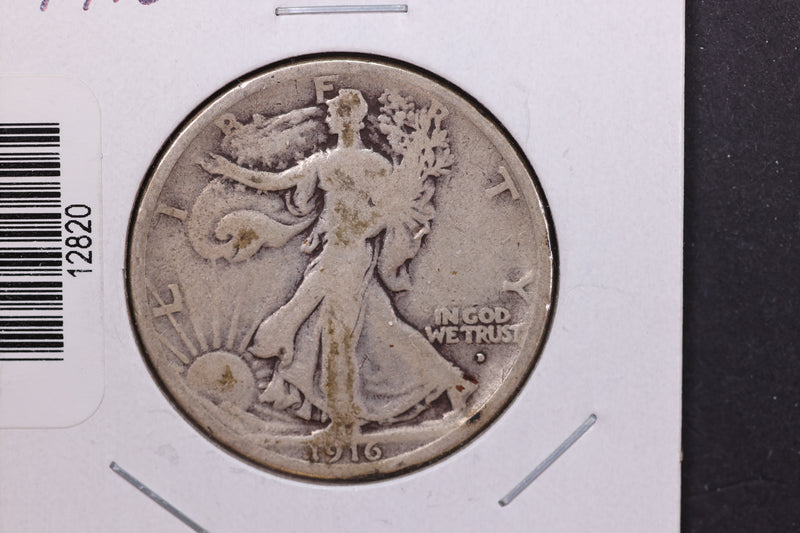 1916-D Walking Liberty Half Dollar. Circulated Condition. Store