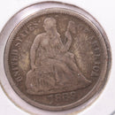 1869-S Seated Liberty Silver Dime., X.F., Store Sale