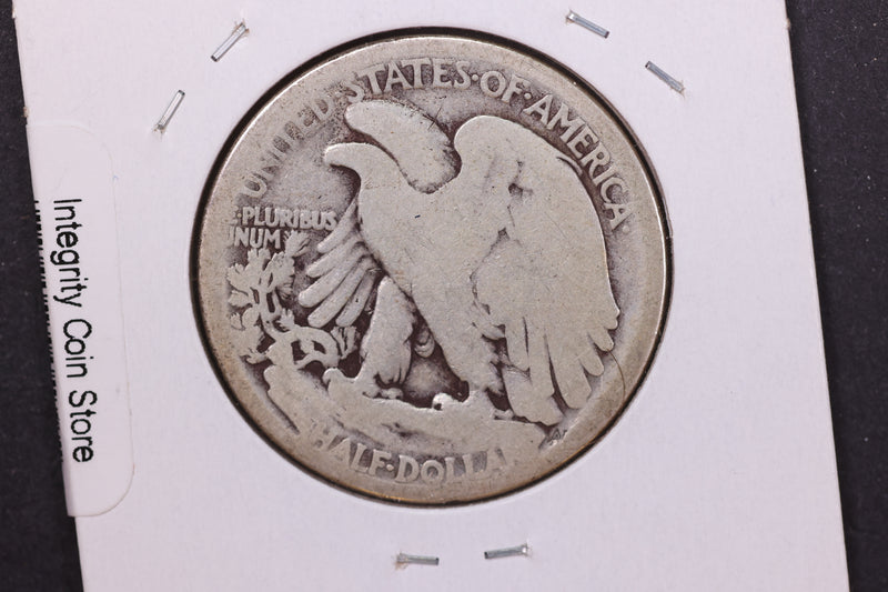 1917-D Walking Liberty Half Dollar, Rev.  Circulated Condition. Store
