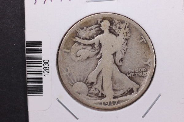 1917-S Walking Liberty Half Dollar, Rev.  Circulated Condition. Store #12830