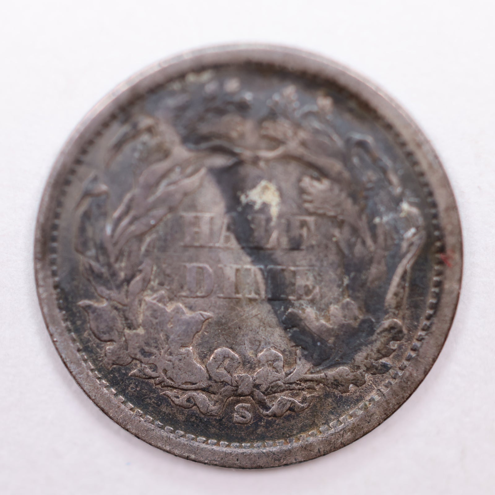 1866-S Seated Liberty Silver Half Dime, Very Fine Circulated Coin, Store #HE057.