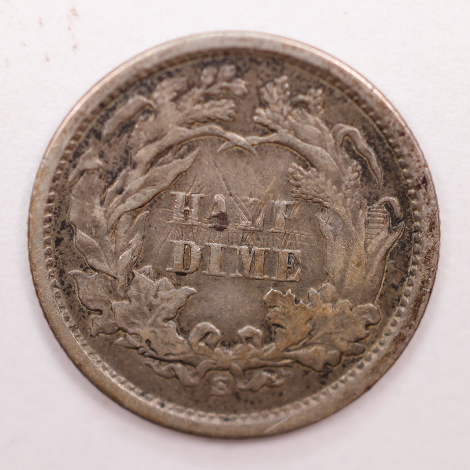 1866-S Seated Liberty Silver Half Dime, Very Fine Circulated Coin, Store #HE058.