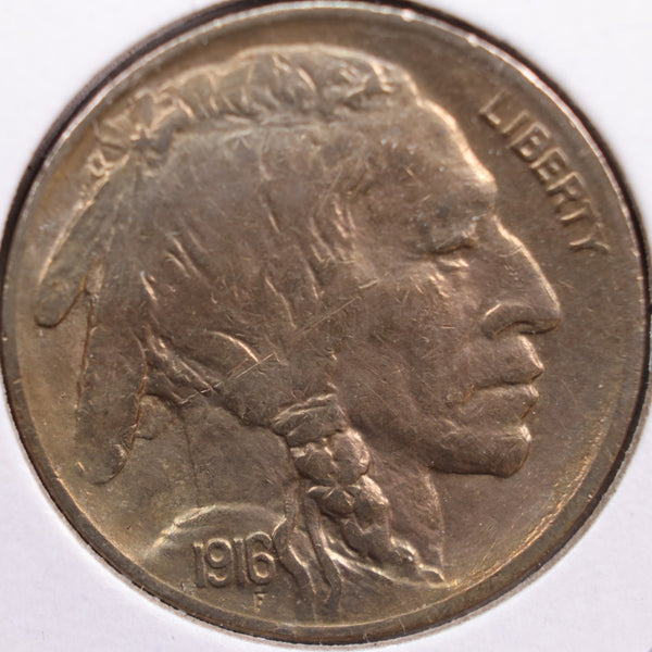 1916-S Buffalo Nickel, Extra Fine Circulated Coin, Store #NL346