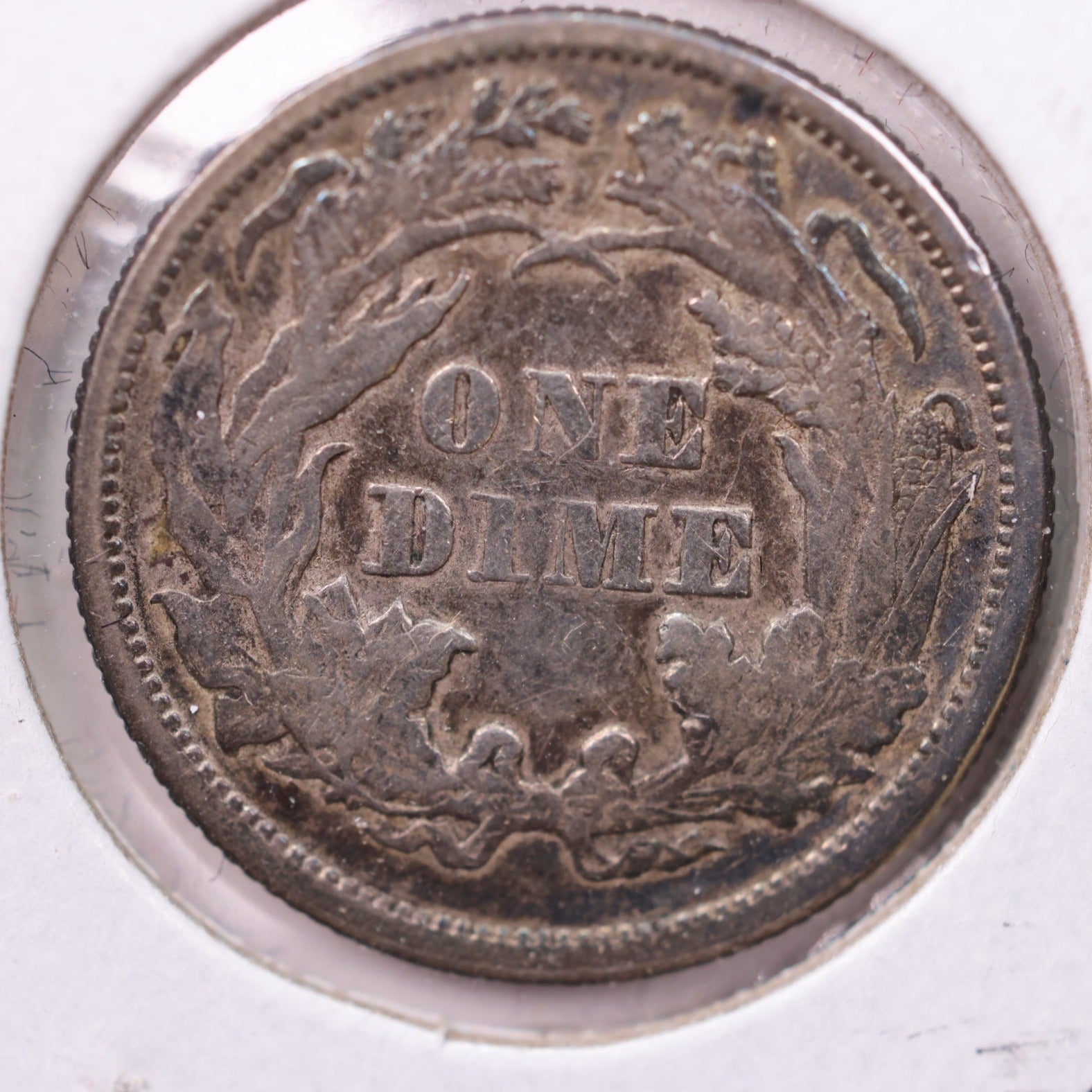 1874 Seated Liberty Silver Dime., XF Details., Store Sale #19112
