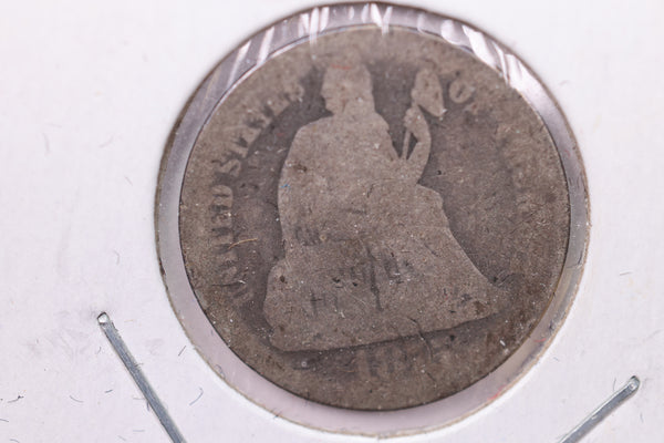 1875-CC Seated Liberty Silver Dime., V.G., Store Sale #19121