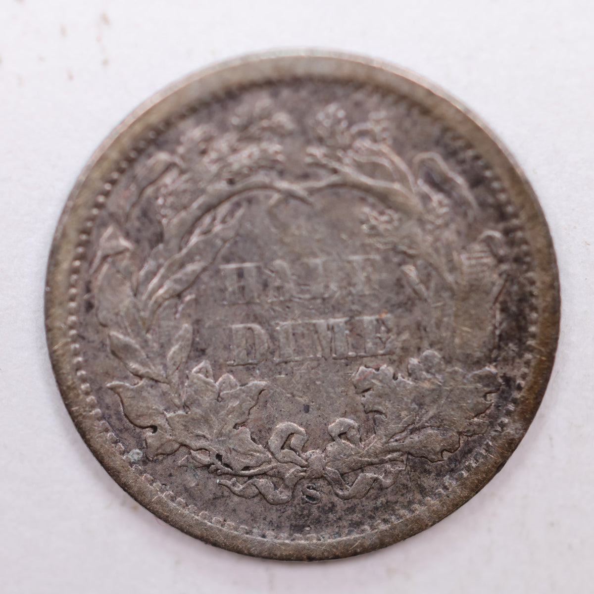 1873-S Seated Liberty Silver Half Dime, Extra Fine Circulated Coin, Store #HE072.