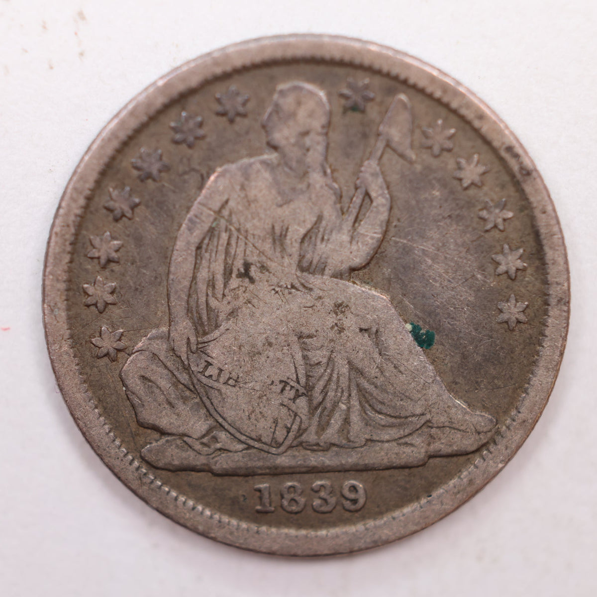 1839-O Seated Liberty Silver Dime, Large 'O', Fine Circulated Coin, Store #DE001