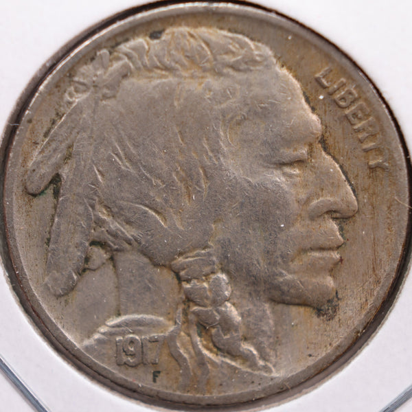 1917 Buffalo Nickel, Fine Circulated Coin, Store #NL358