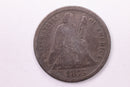 1875-CC Seated Liberty Silver Dime., Fine., Store Sale