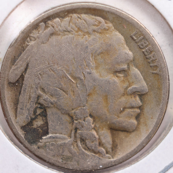 1917 Buffalo Nickel, Very Good Circulated Coin, Store #NL362