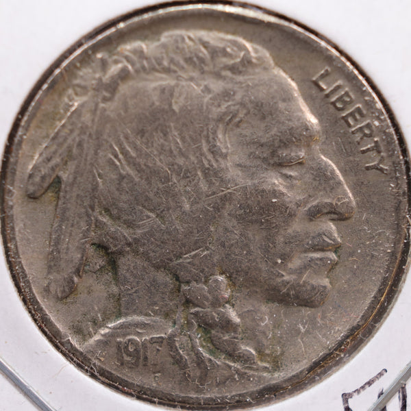 1917 Buffalo Nickel, Very Fine Circulated Coin, Store #NL363