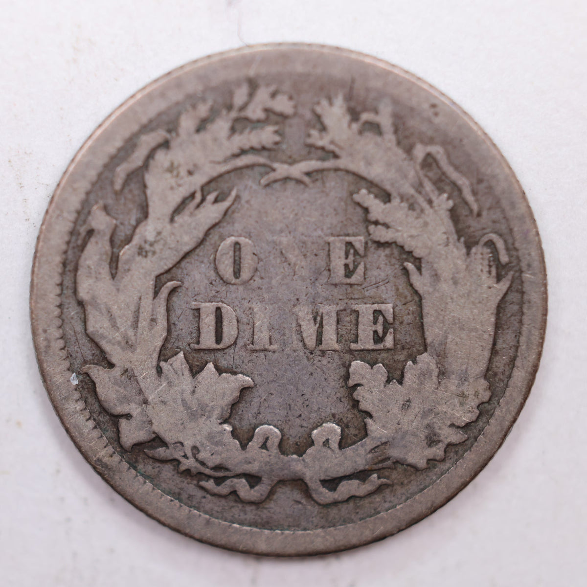 1870 Seated Liberty Silver Dime, Fine Circulated Coin, Store #DE007.