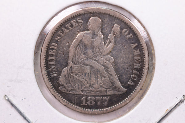 1877-S Seated Liberty Silver Dime., X.F., Store Sale #19133