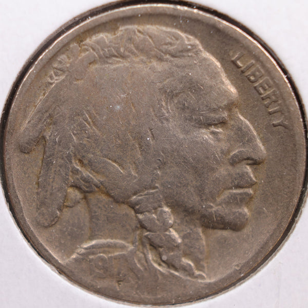 1917-D Buffalo Nickel, Very Good Circulated Coin, Store #NL369