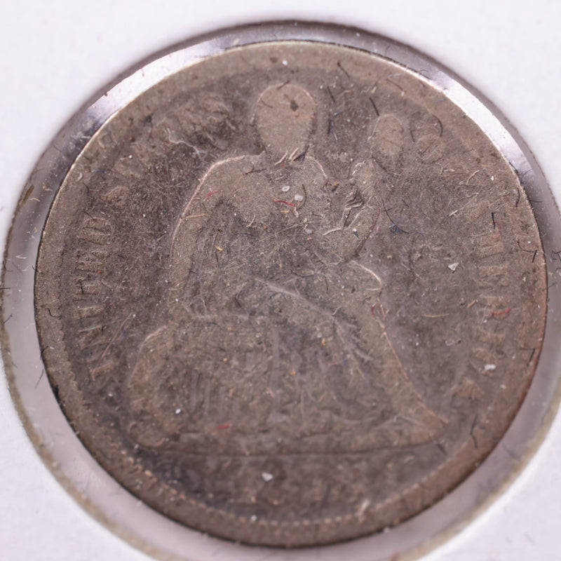 1878 Seated Liberty Silver Dime., Fine., Store Sale