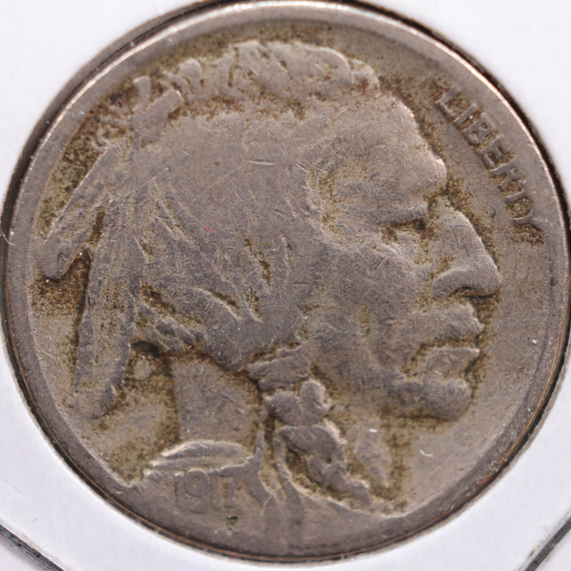 1917-S Buffalo Nickel, Very Good Circulated Coin, Store