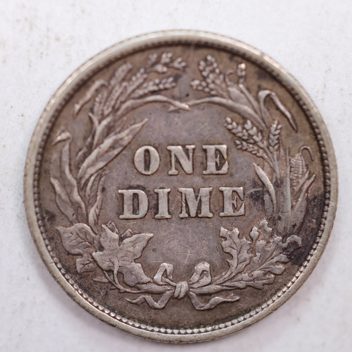 1896 Barber Silver Dime, Extra Fine Circulated Coin, Store Sale #DE025.
