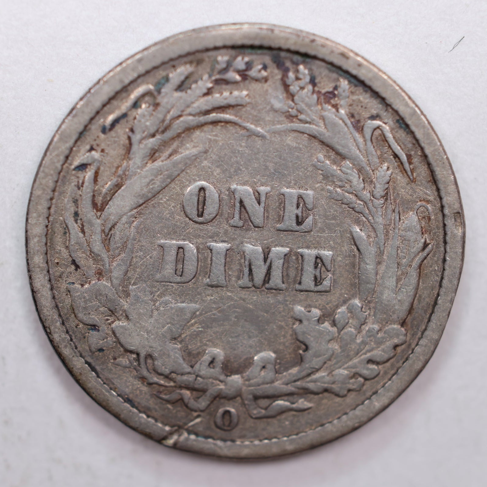 1896-O Barber Silver Dime, Very Good Circulated Coin, Store Sale #DE026.