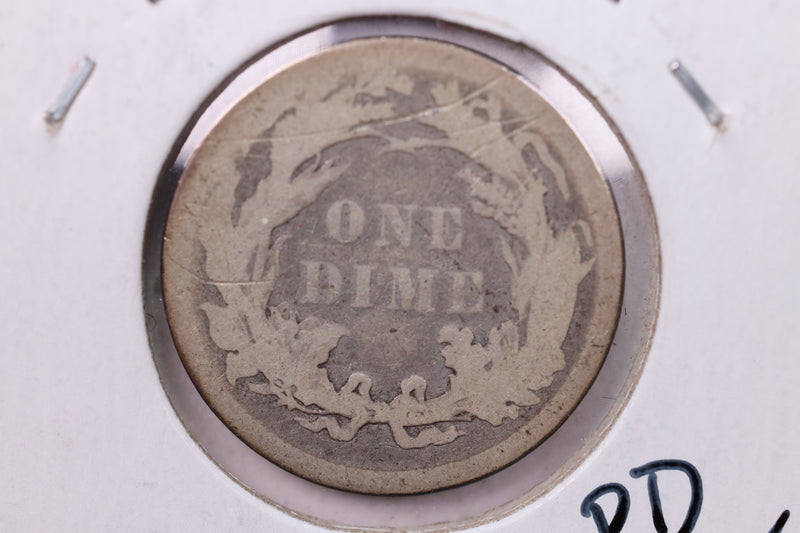 1886 Seated Liberty Silver Dime., V.F., Store Sale