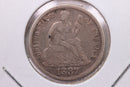 1887 Seated Liberty Silver Dime., X.F., Store Sale