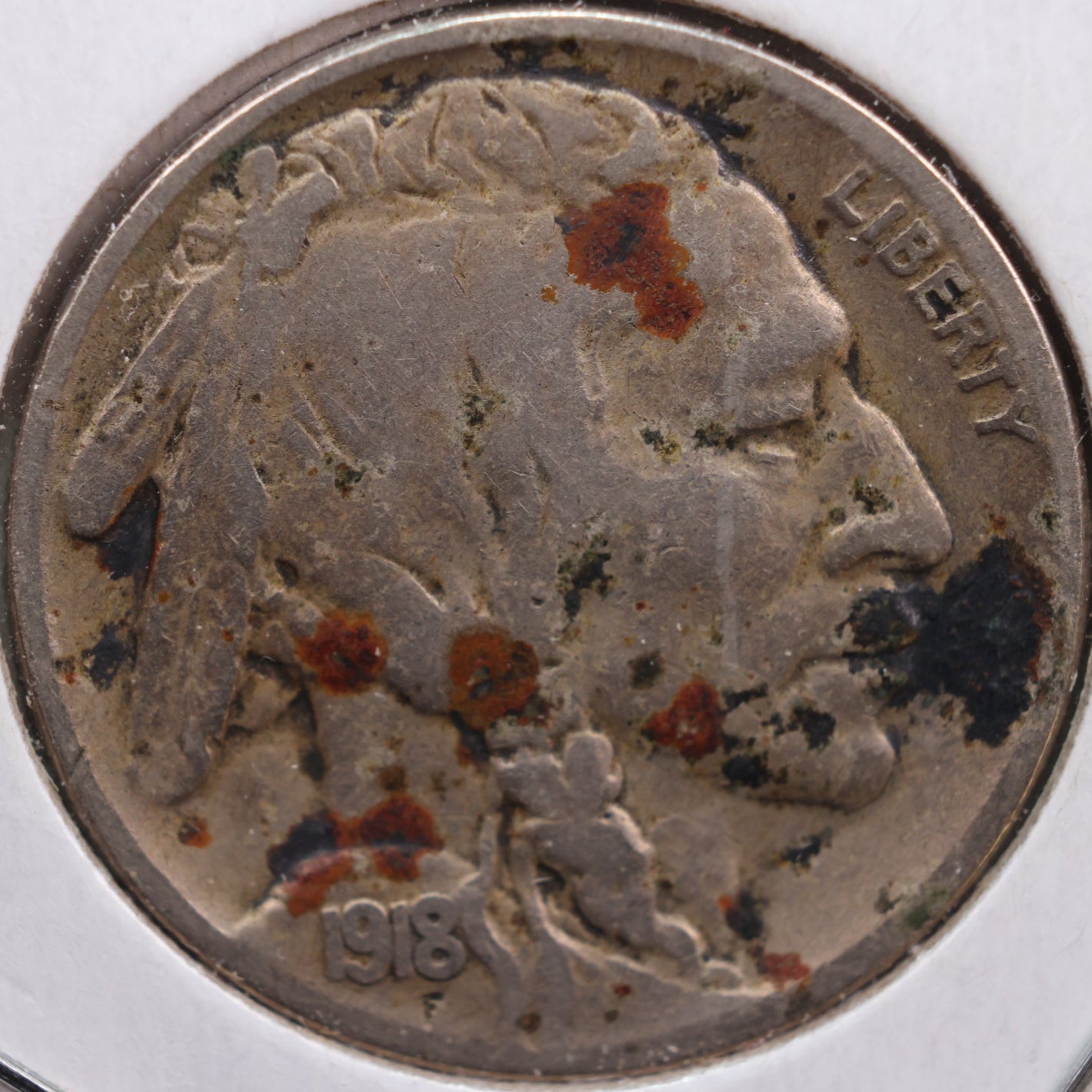 1918 Buffalo Nickel, Very Good Circulated Coin, Store #NL386