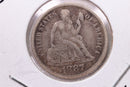 1887 Seated Liberty Silver Dime., V.F., Store Sale