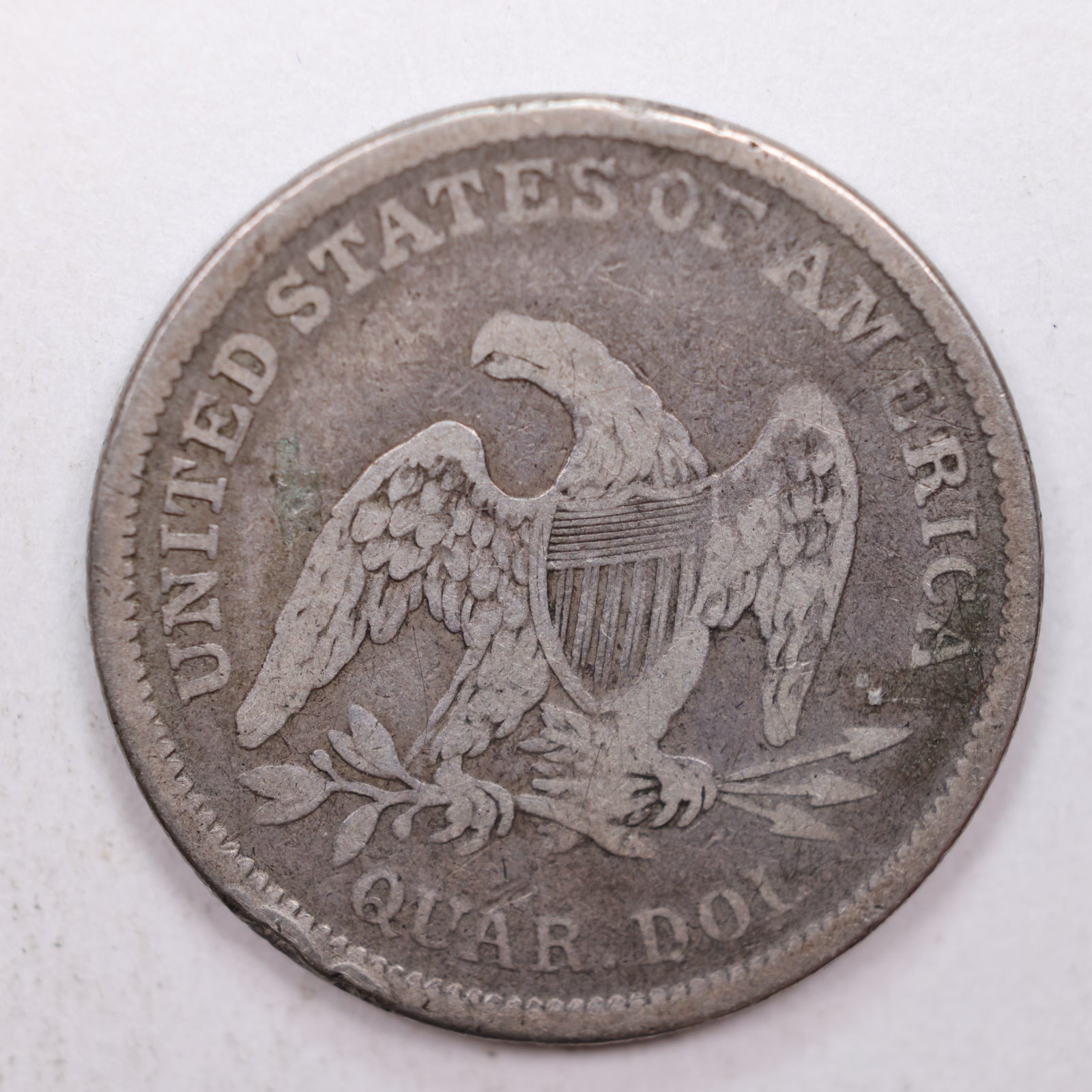 1839 Seated Liberty Quarter, 'No Drape', Fine Circulated Coin, Store #QR003.