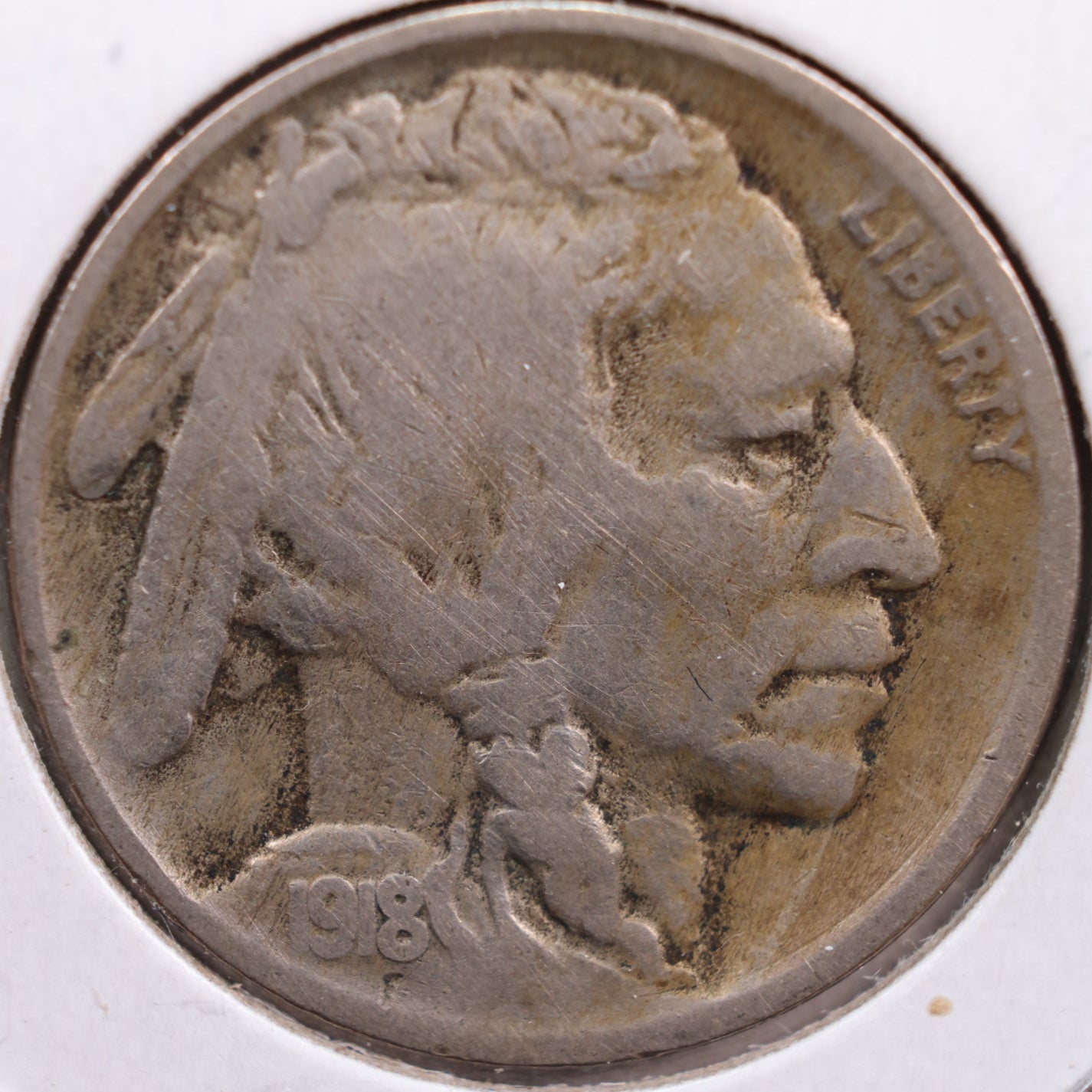 1918 Buffalo Nickel, Very Good Circulated Coin, Store #NL390