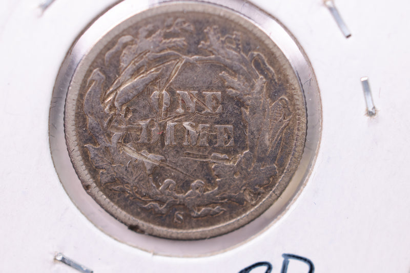 1889-S Seated Liberty Silver Dime., X.F. + ., Store Sale