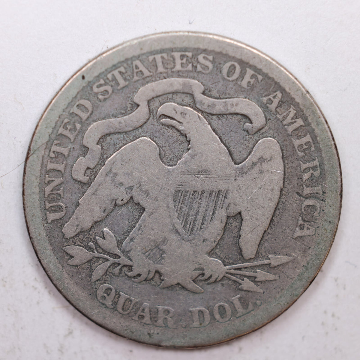 1890 Seated Liberty Quarter, Fine Circulated Coin, Store #QR018.