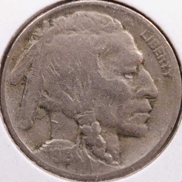 1918-D Buffalo Nickel, Very Good Circulated Coin, Store #NL402