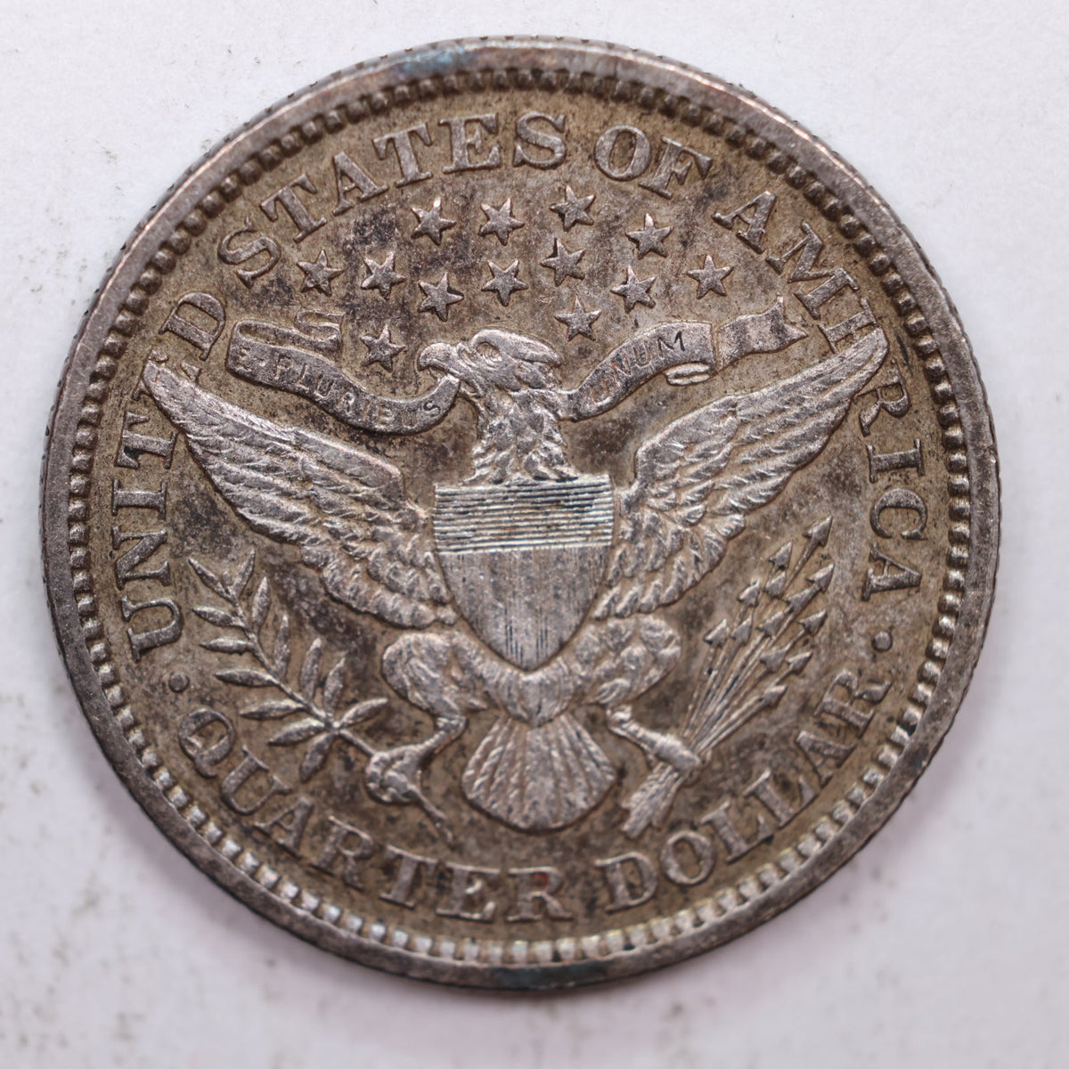 1894 Barber Silver Quarter, About Uncirculated + Coin, Store #QR024