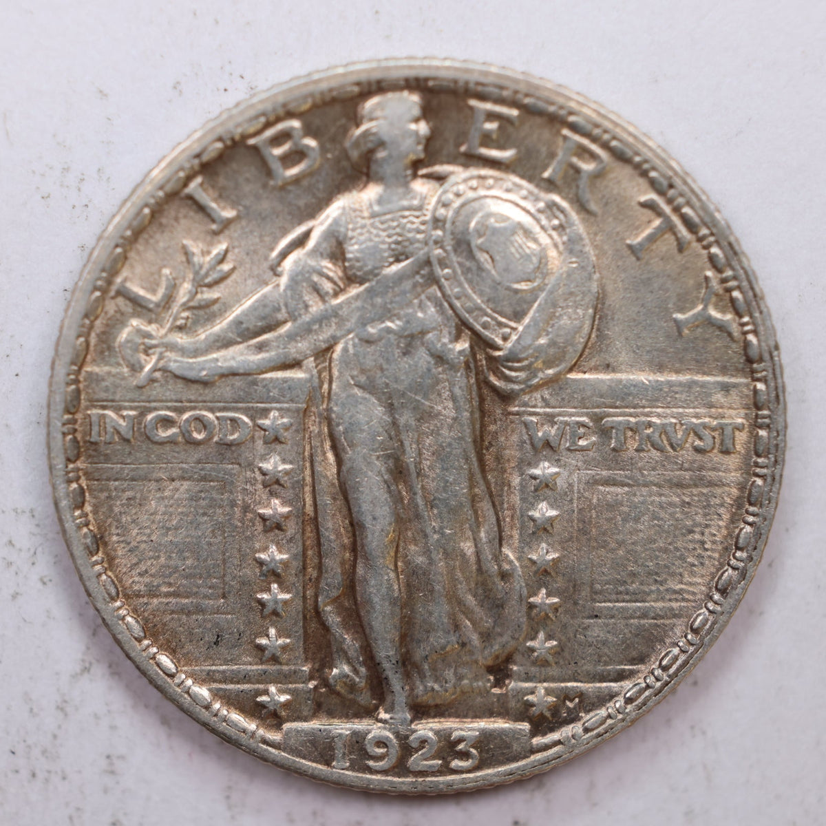 1923 Standing Liberty Quarter, Mint State Uncirculated Coin, Store #QR026.