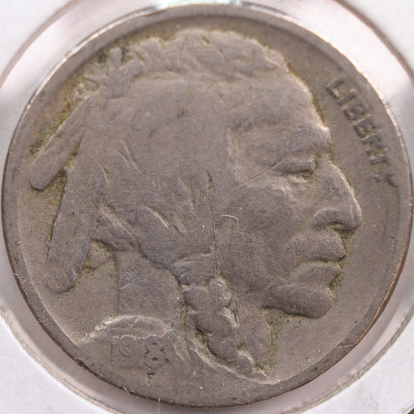 1918-S Buffalo Nickel, Good Circulated Coin, Store #NL407